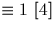 $\equiv 1\ [4]$