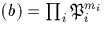 $(b)=\prod_i{\mathfrak P}^{m_i}_i$
