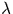 $\lambda$