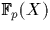 ${\mathbb F}_p(X)$