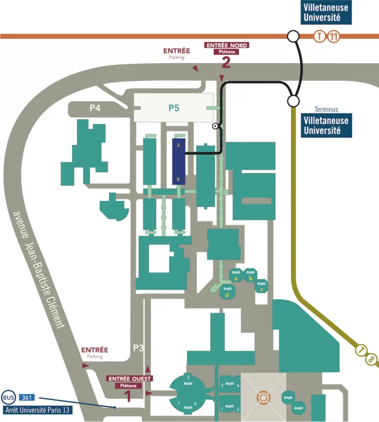 Plan du campus