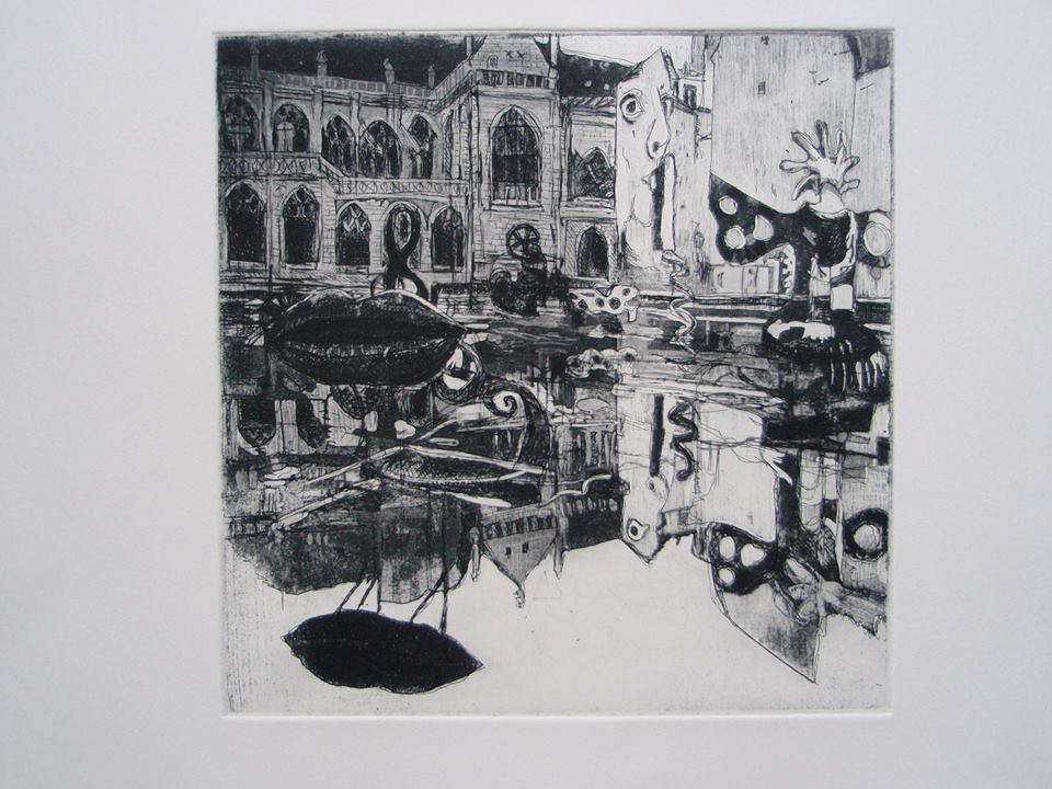 Gravure de Beaubourg