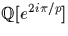 ${\mathbb Q}[e^{2i \pi/p}]$